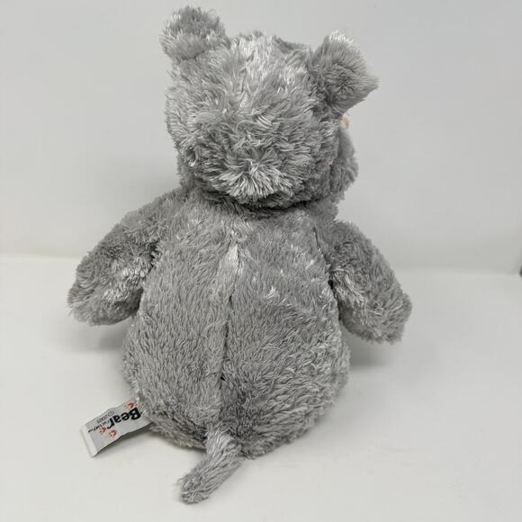 The Bear Factory 2001 Gray Hippo Furry Hippopotamus 15" Plush Stuffed Animal Toy - Picture 5 of 12
